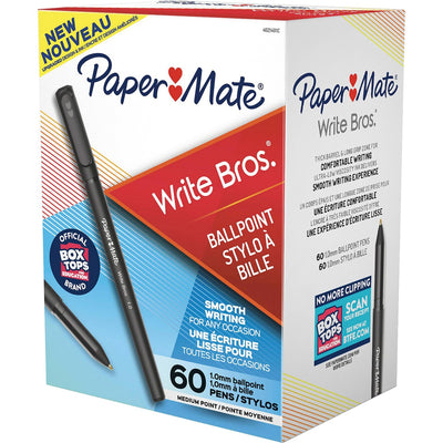 Newell Paper Mate Write Bros. Ballpoint Stick Pens, 60 / Box, PAP4621401C