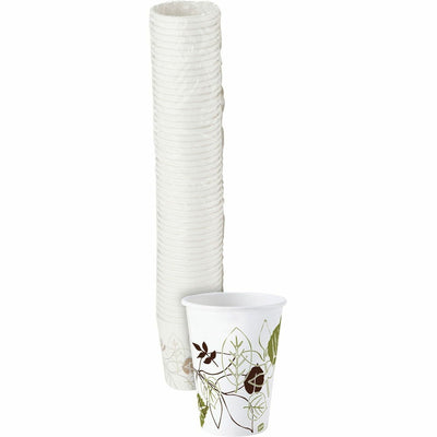 Georgia Pacific . Dixie Pathways 10 oz Paper Hot Cups By GP Pro, White, 50 / Pack, DXE2340PATH