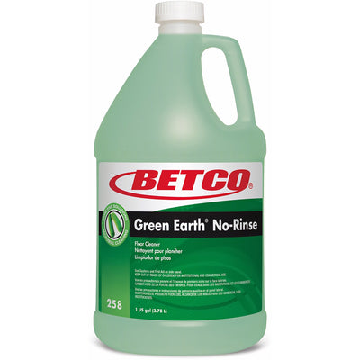 Betco BioActive Solutions No-Rinse Floor Cleaner, Green, 4 / Carton, BET2580400