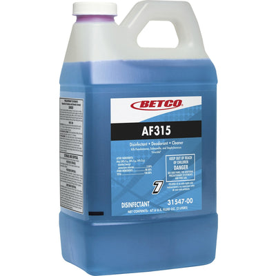 Betco FastDraw 7 AF315 Disinfectant Cleaner, Blue, 4 / Carton — view 1