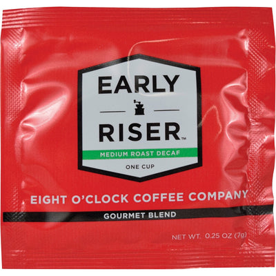 Eight O'Clock Coffee O'Clock Early Riser Decaf Coffee, 200 / Carton, CFPCCFEOC1D