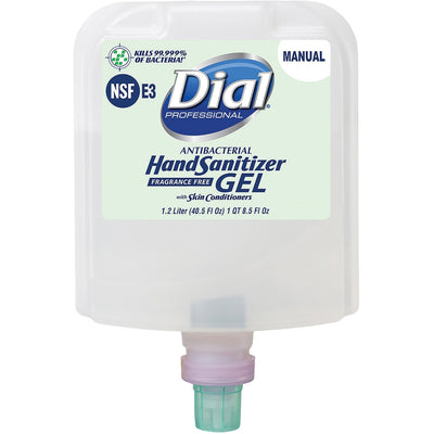Henkel Dial Hand Sanitizer Gel Refill, Clear, DIA19708