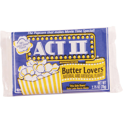ConAgra Foods ACT II Butter Lovers Microwave Popcorn, 36 / Carton, CNG23255