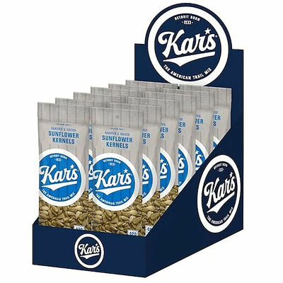 Kar's Nuts Roasted & Salted Sunflower Kernels, 1 Box, KARSN08235