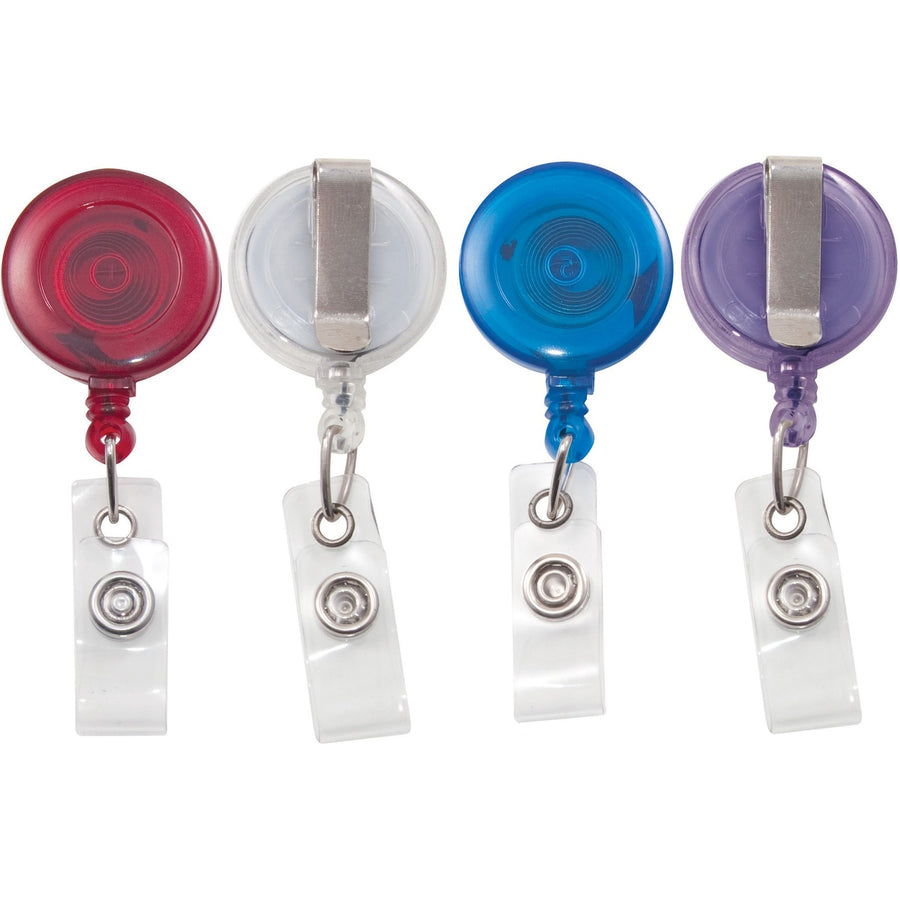 Advantus ID Card Retractable Reel, Assorted, 1 Pack — view 1