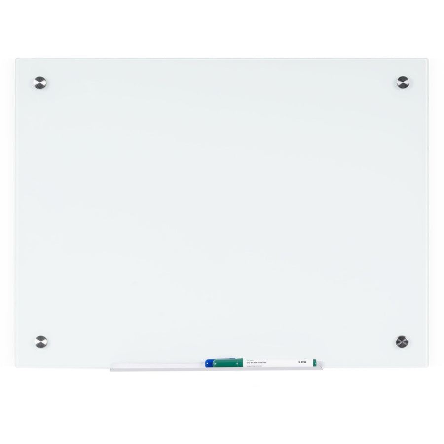MasterVision Magnetic Glass Dry Erase Board, Square Corner, BVCGL120107