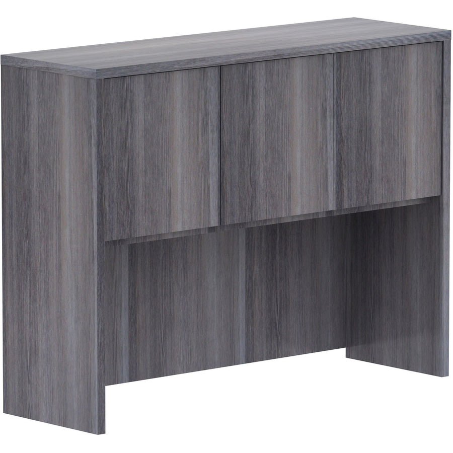 Lorell Essentials Series Stack-on Hutch with Doors, 36" Height x 48" Width x 15" Depth, LLR69621
