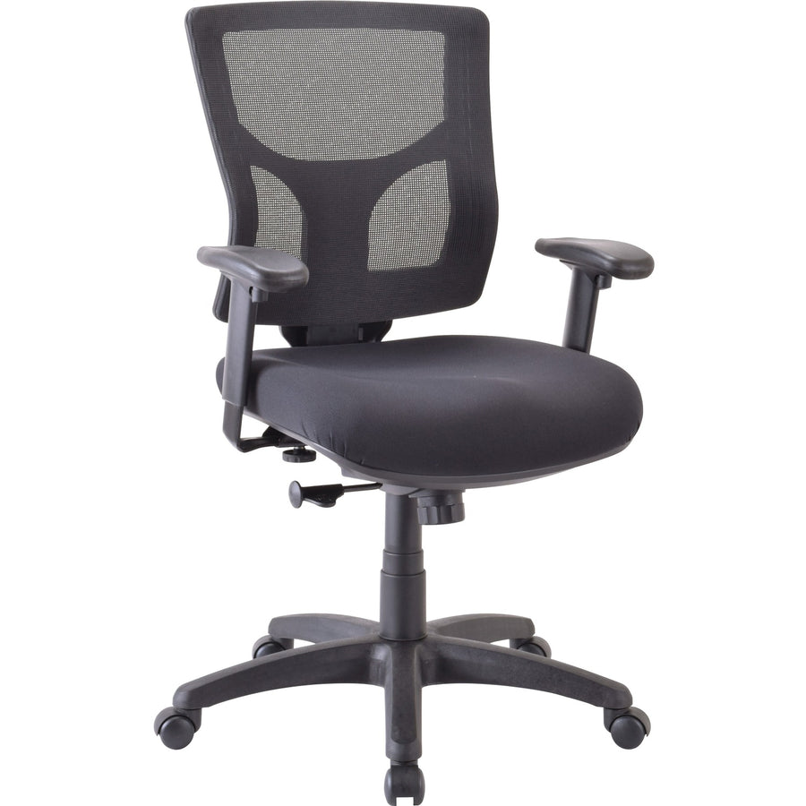 Lorell Conjure Executive Mid-back Swivel/Tilt Task Chair, 25.6" x 40.3", Black, Mobility, LLR62008