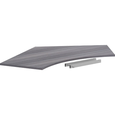 Lorell Relevance Series Curve Worksurface for 120 Workstations, Laminated, LLR16249