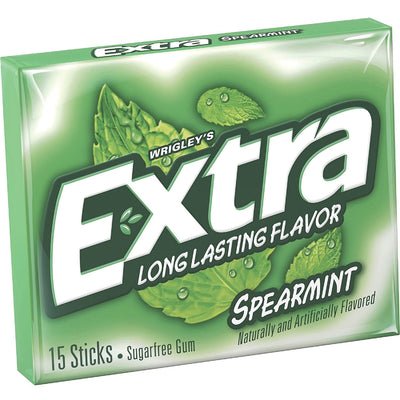 Mars Spearmint Flavored Chewing Gum, 1 Box, MRS22037