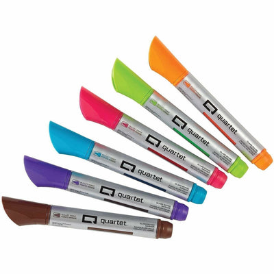 ACCO Quartet Premium Glass Board Dry-erase Markers, 6 / Pack, QRT79556