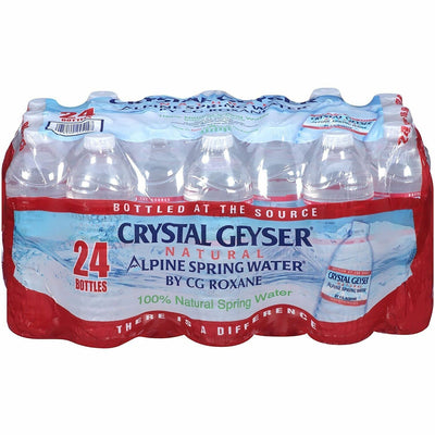 CG Roxane Crystal Geyser Natural Alpine Spring Water, 24 / Carton, CGW24514