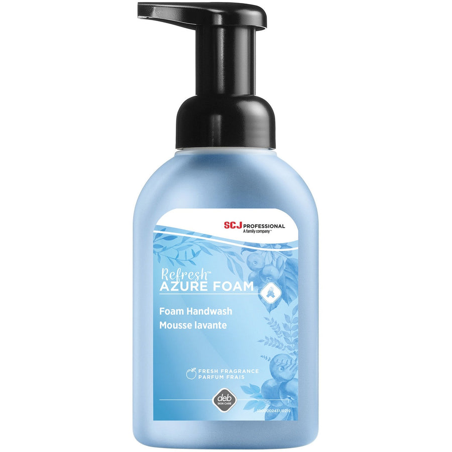 SC Johnson Fresh Apple Scent Foam Hand Soap, Blue, Anti-irritant, 16 / Carton, SJNAZU10FL