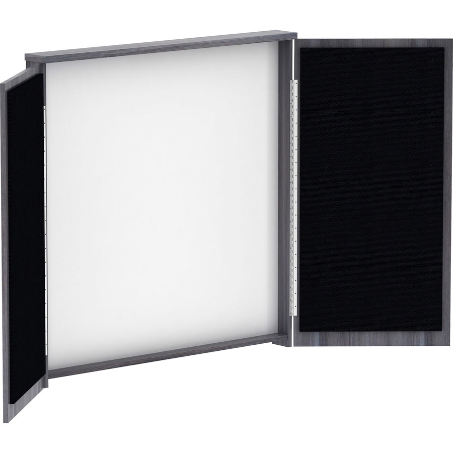 Lorell Dry-erase Whiteboard Presentation Cabinet, 47.3" x 47.3", Dry Erase Surface, LLR69625