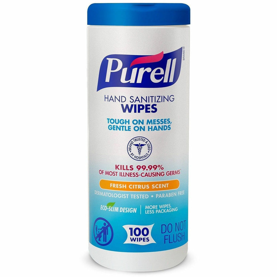 PURELL® Sanitizing Wipes, White, Moisturizing, GOJ911112