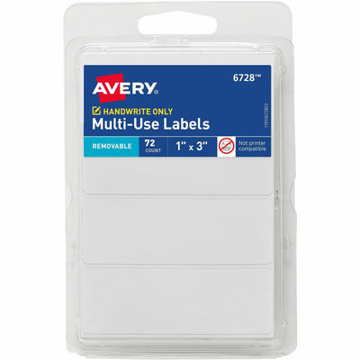 Avery Removable Multi-Use ID Labels on Small Sheets - Handwrite Only, White, 1 Carton — view 1