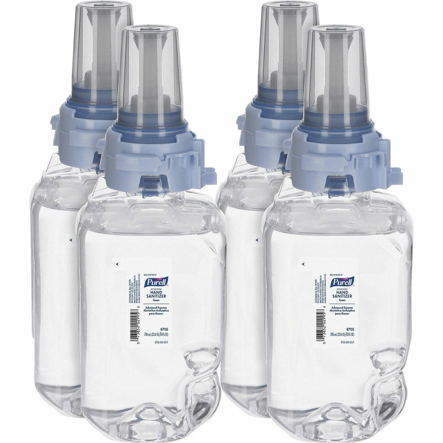 PURELL® ADX-7 Refill Advanced Hand Sanitizer, 3.5" x 8.8", Clear, 4 / Carton, GOJ870504CT