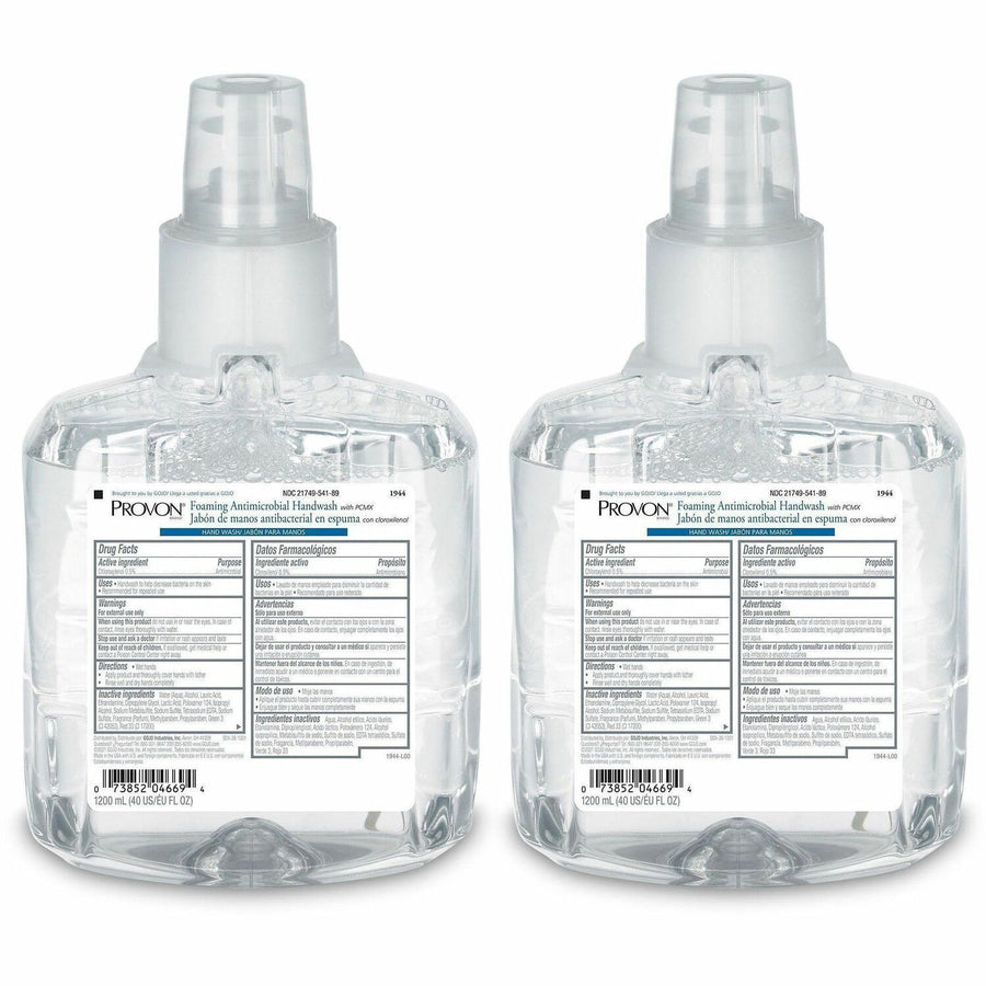 Provon LTX-12 Foaming Antibacterial Handwash, Blue, Pleasant Scent, 1 Carton, GOJ194402