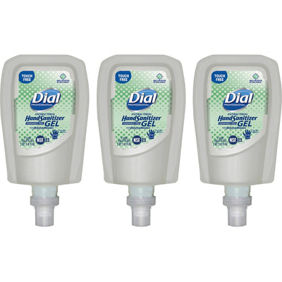 Henkel Dial Hand Sanitizer Gel Refill, Clear, 1 Carton, DIA19029