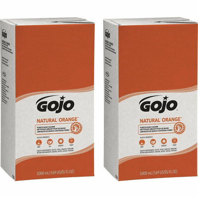Gojo Natural Orange Pumice Hand Cleaner, White, 2 / Carton, GOJ755602CT