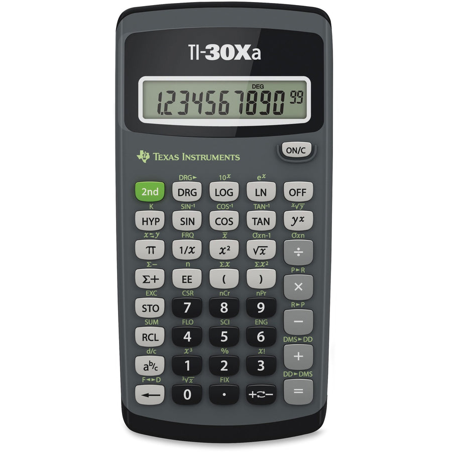 Texas Instruments TI-30XA Student Scientific Calculator, 3.1" x 6", Black, TEXTI-30XA