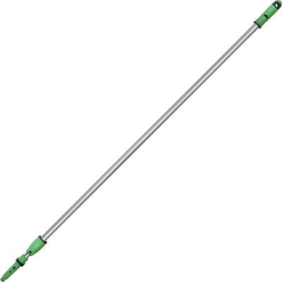 Unger OptiLoc 2-section Extension Pole, 2" x 2", Silver, Plastic, Anti-slip End Cap, UNGEZ400