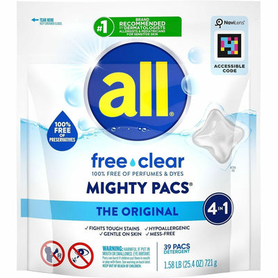 The Dial Dial All Free Clear Mightypacs Laundry Pods, 39 / Pack, DIA73978