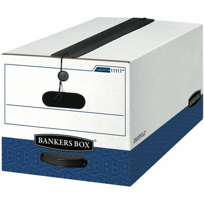 Fellowes Bankers Box Liberty Plus Heavy-duty Letter File Box, Blue, 12 / Carton — view 1
