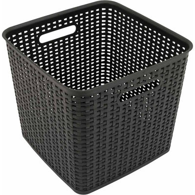 Advantus Extra Large Weave Bin, 2 pack, Black — view 1