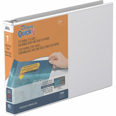 Davis Group of QuickFit Ring Binder, White, 8 1/2" Width x 11" Length, STW97110