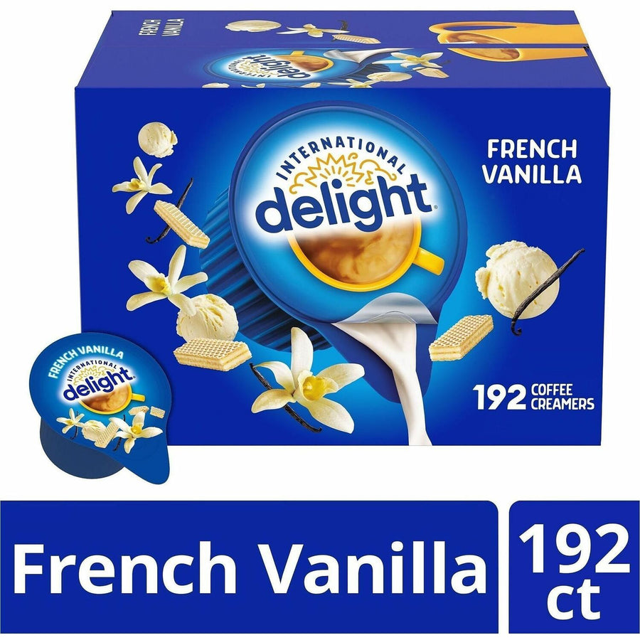 International Delight French Vanilla Liquid Creamer Singles, 192 / Carton, ITD101521