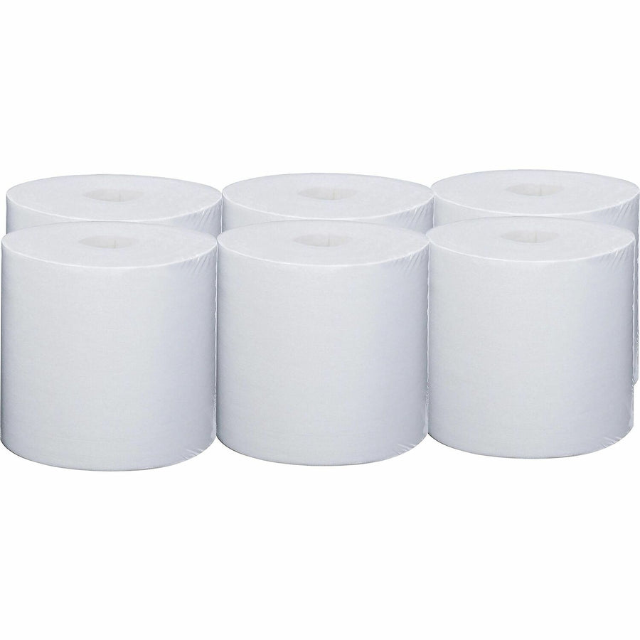 Wypall PowerClean WetTask Wipers for Disinfectants, Sanitizers & Solvents, White, Flexible, 6 / Carton, KCC53850