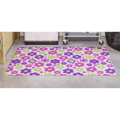 Deflecto FashionMat Lazy Daisies Chair Mat, Multicolor, 1 Carton, DEFCM3540LD