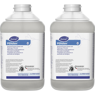 Diversey PERdiem General Purpose Cleaner with Hydrogen Peroxide, Clear, 2 / Carton, DVO95613252CT