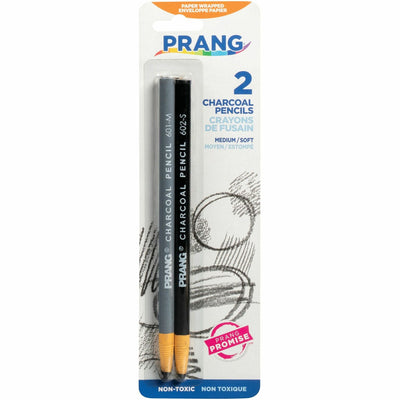 Prang Charcoal Pencils, Smooth Writing, 2 / Each, DIXX60300