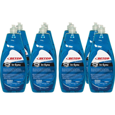 Betco Simplicity In-Sync Dishwashing Liquid, Blue, 8 / Carton — view 1