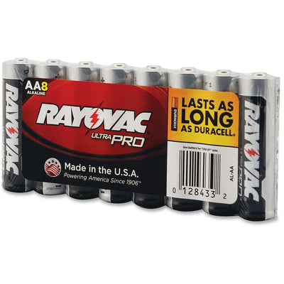 Rayovac Ultra Pro Alkaline AA Battery 8-Packs, 12 / Carton, RAYALAA8JCT