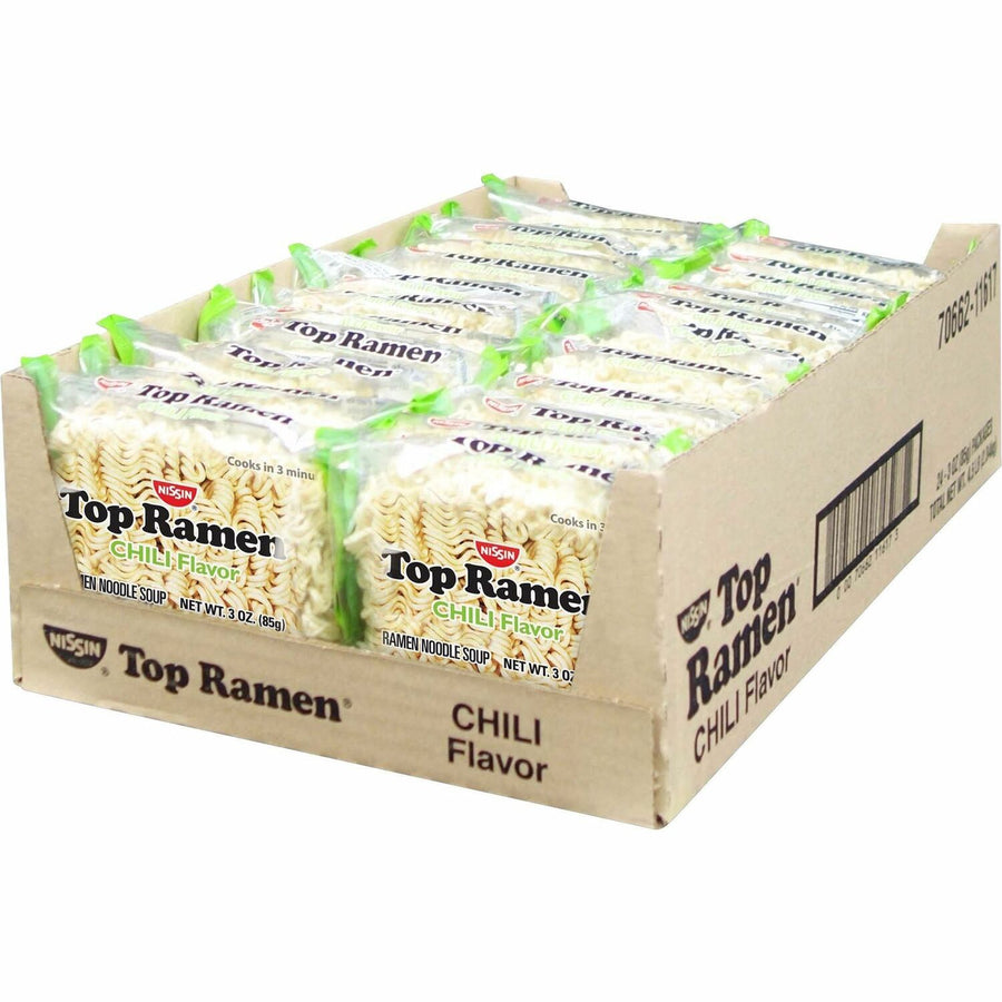 NISSIN FOODS Top Ramen Chili Flavor, 24 / Carton, NSF11617