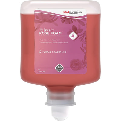 S. C. Johnson & Son SC Johnson Manual Refill Refresh Rose Handwash, Pink, 6 / Carton, SJNRFW1L