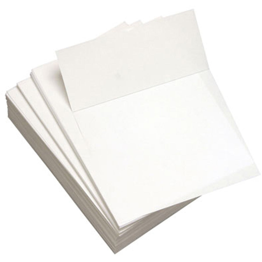 Lettermark Punched & Perforated Papers with Perforations 3-2/3" from the Bottom - White, 8.5" x 11", 20 lb, Acid-free, 1 Carton, DMR8821