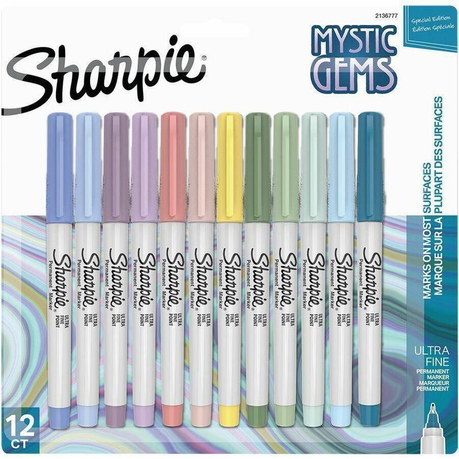Sharpie Mystic Gems Permanent Markers, 12 / Pack, SAN2136777