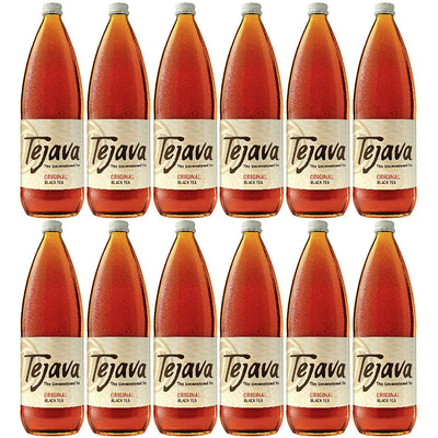 Crystal Geyser Water Tejava Original Black Tea Bottle, 12 / Carton, CWG40050