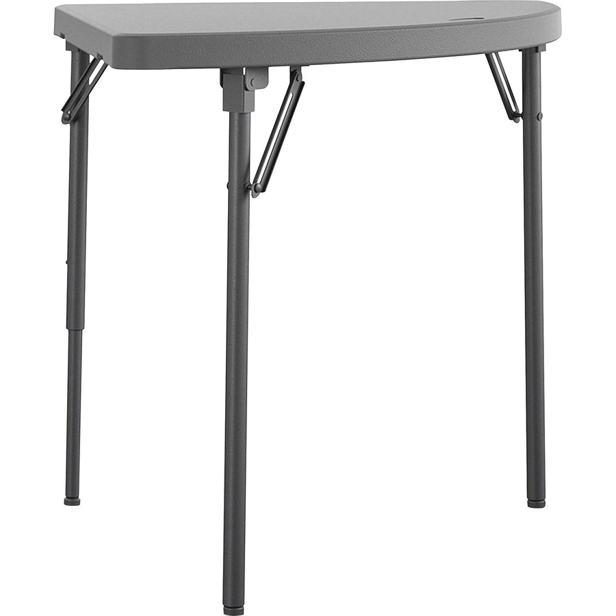 Dorel Zown Classic 24" Corner Blow Mold Fold Table, Resin, Lightweight, 2 / Carton, CSC60523SGY2E