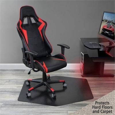 ES ROBBINS Game Zone Chair Mat, Black, ESR121562
