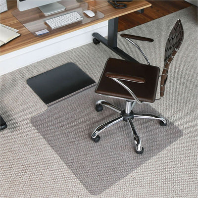 ES ROBBINS Sit or Stand Mat with Lip, Clear, ESR184619