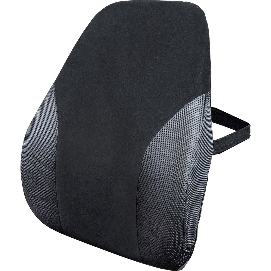 Kantek Memory Foam Backrest, 2.8" x 20", Black, High Density Memory Foam, Easy to Clean, KTKLS360