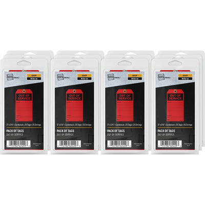 Avery Preprinted OUT OF SERVICE Red Service Tags, 1 Pack, AVE62429