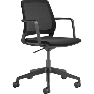 Safco Medina Conference Chair, 5" Length - Cylinder Stroke, Flexible, SAF6828BL