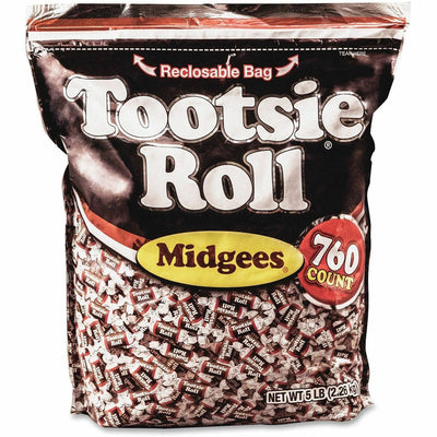 Tootsie Roll Midgees Candy, 1 Bag, TOO884580