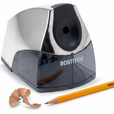 Stanley Black & Decker Bostitch Personal Electric Pencil Sharpener, Gray, BOSEPS4CHROME